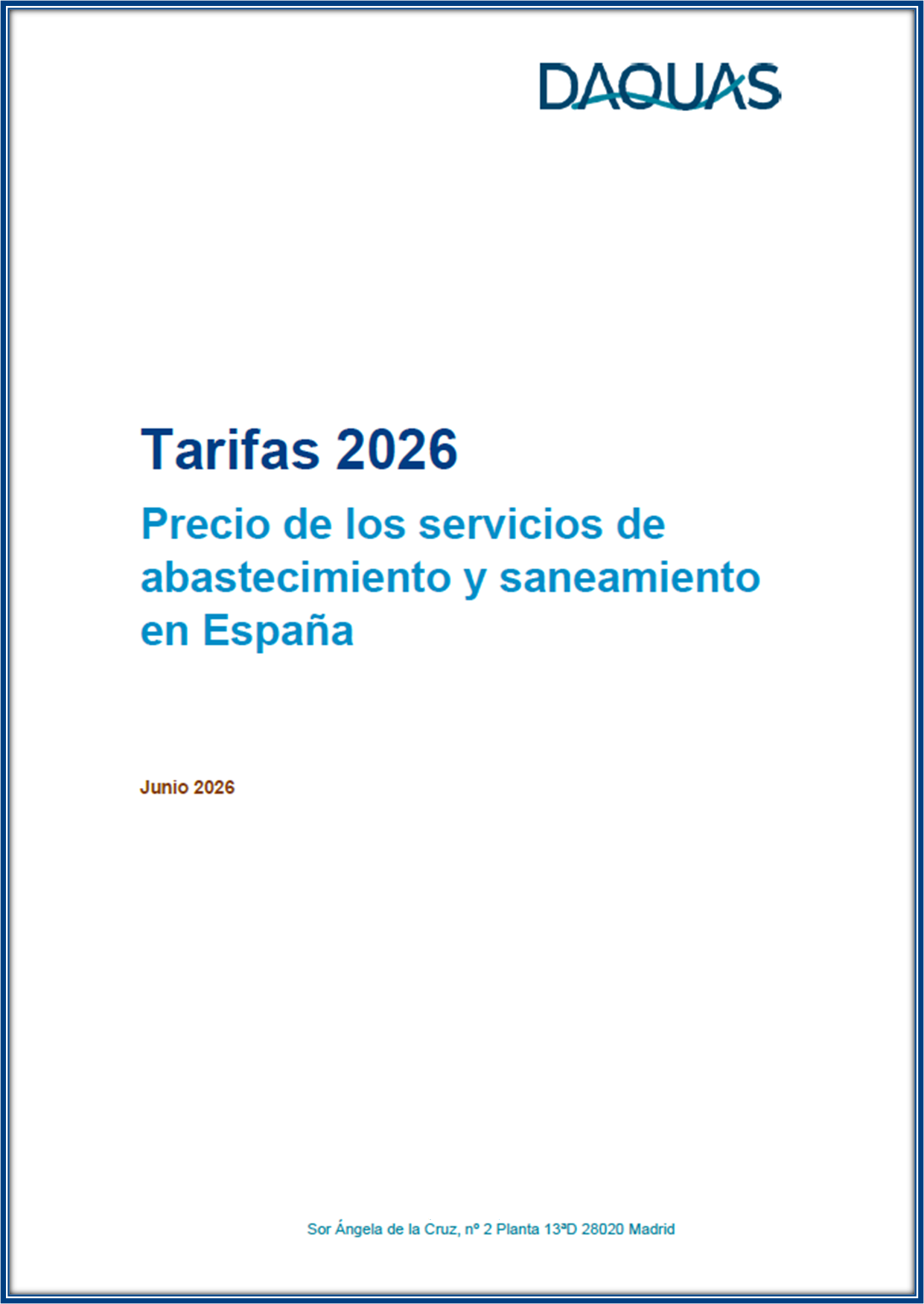 Estudio de tarifas 2026